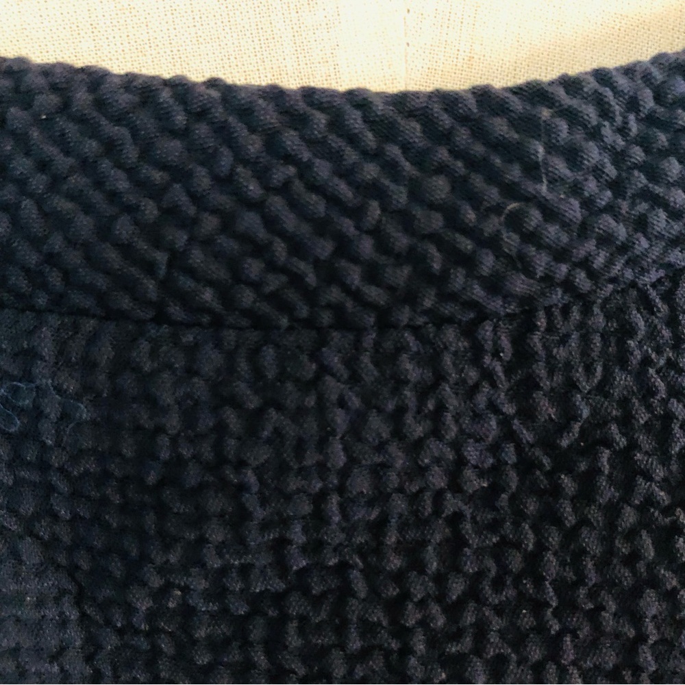 Cotelac Texture Lid Pullover Blouse. Navy Size 2 - image 3